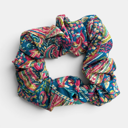 Recycled Sari Hair 6 x Scrunchies 03