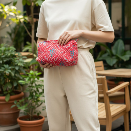 Fern Diamond Set Of 3 Make Up Wash Bags