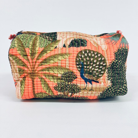 Peacock Cosmetic Bag PINK 