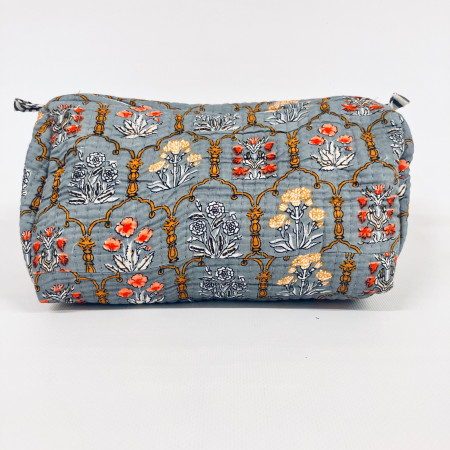 Buta Floral Cosmetic Bag GREY