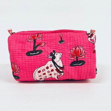 Pichwai Cosmetic Bag PINK