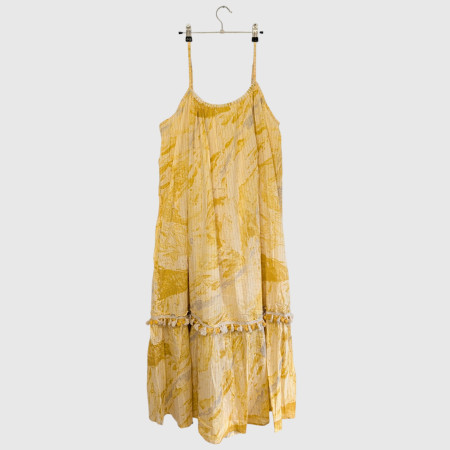 Tie-Dye Camisole Dress Yellow