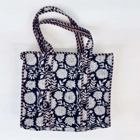 Nashik Large Quilted Tote Bag