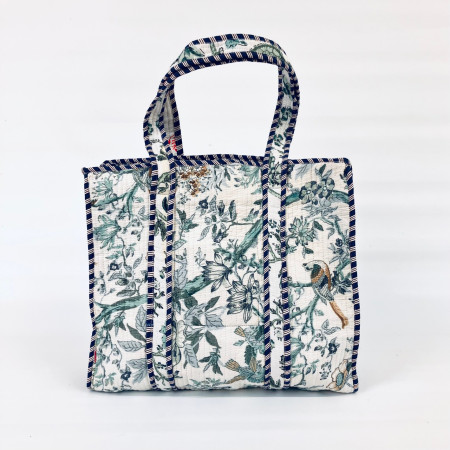Agra Large Quilted Tote Bag