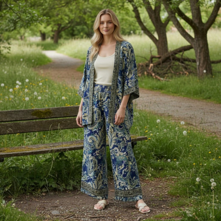 Kimono Trouser Set C06