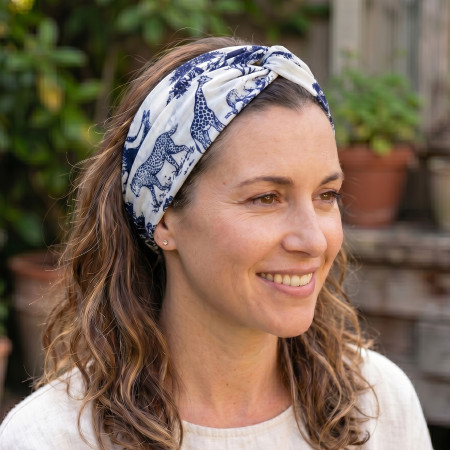 Recycled Sari Knotted Hairband 2