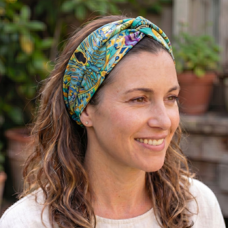 Recycled Sari Knotted Hairband 7