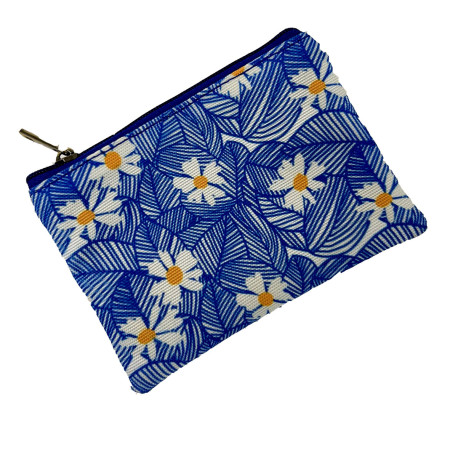 Blue Daisy Coin Purse