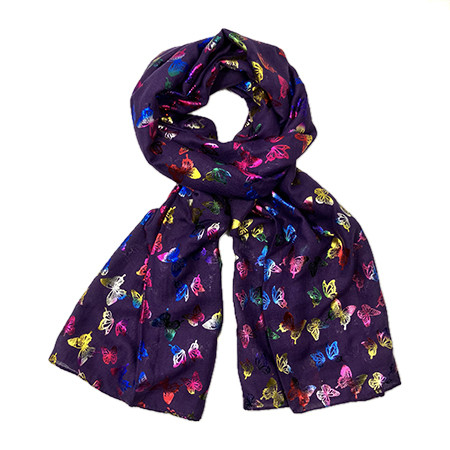 Butterfly Colourful Foil Purple