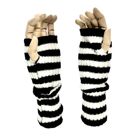 Long Knitted Glove White
