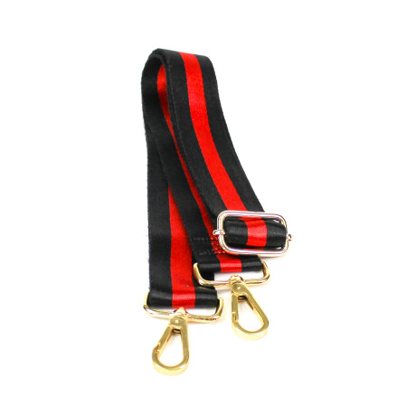 Striped Bag Strap - Gold