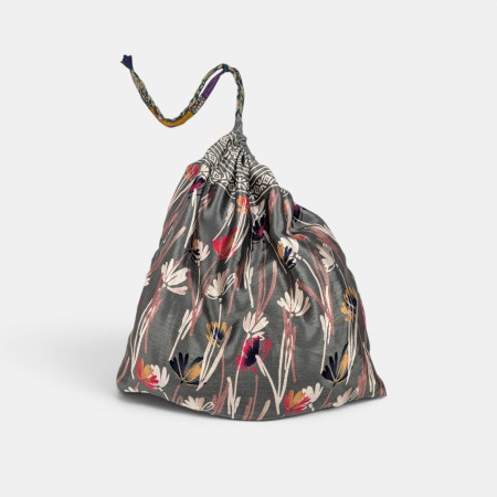 Recycled Sari Drawstring Bag 7