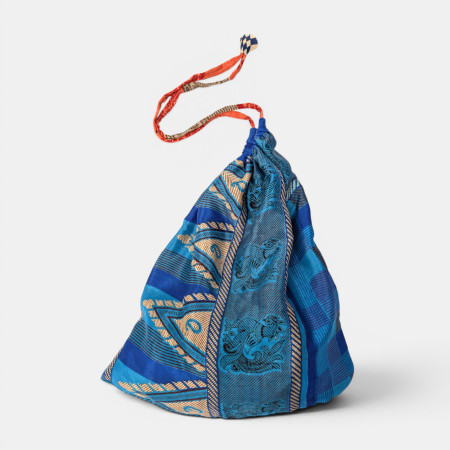 Recycled Sari Drawstring Bag 9
