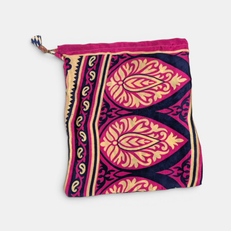 Recycled Sari Drawstring Bag 11