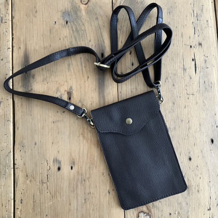 Leather Bag Dark Brown