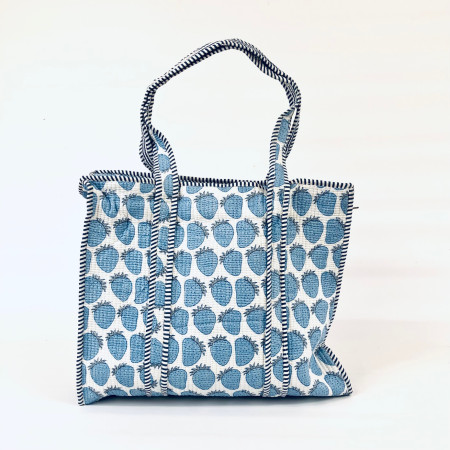 Varanasi Large Quilted Tote Bag