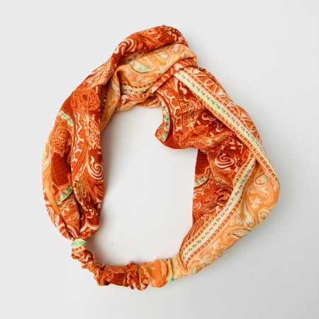 Recycled Sari Knotted Hairband 5
