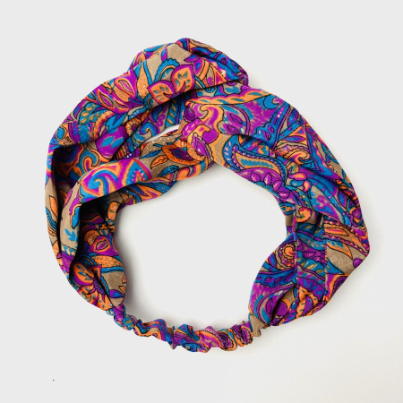 Recycled Sari Knotted Hairband 4