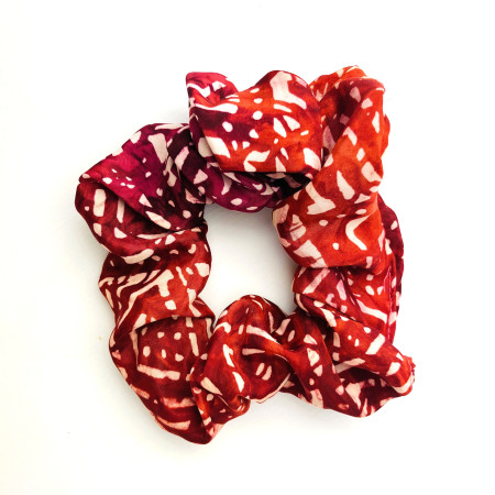 Recycled Sari Hair Scrunchie C06
