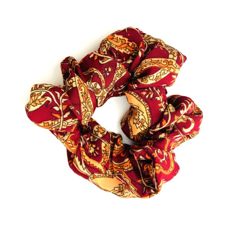 Recycled Sari Hair Scrunchie C04