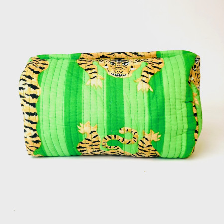 Green Tiger Cosmetic Bag