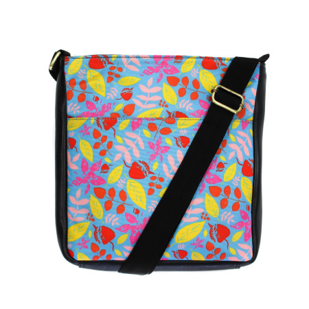 Leaves Cross Body Bag Turquoise