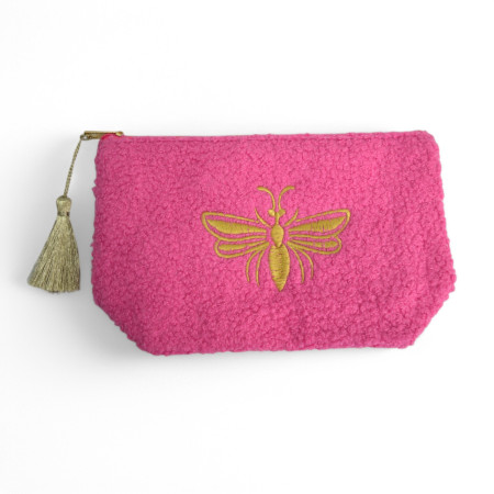Bee Make Up Bag Hot Pink