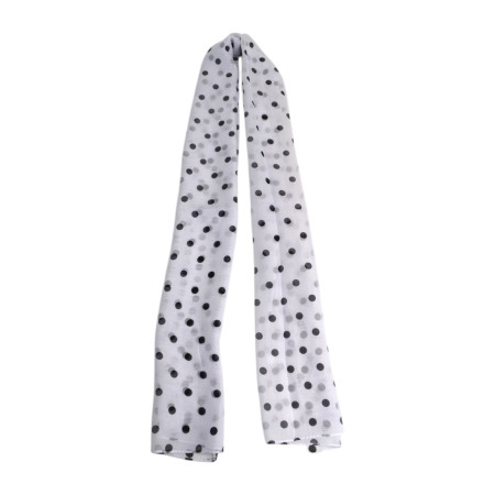 Polka-dot white