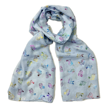 Bunny Colourful Foil Blue