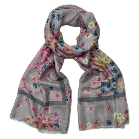 Colourful daisy flower grey