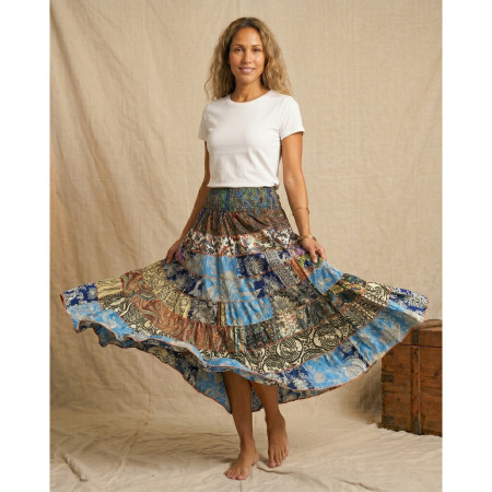 Tiered Long Skirt