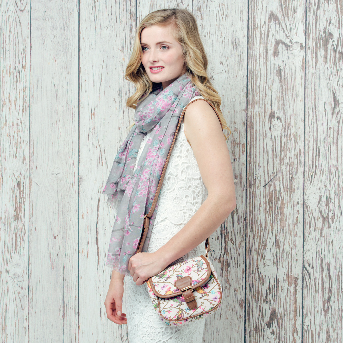 Small Valeria Mini Pouch Bag Cream Cross body bags Bags