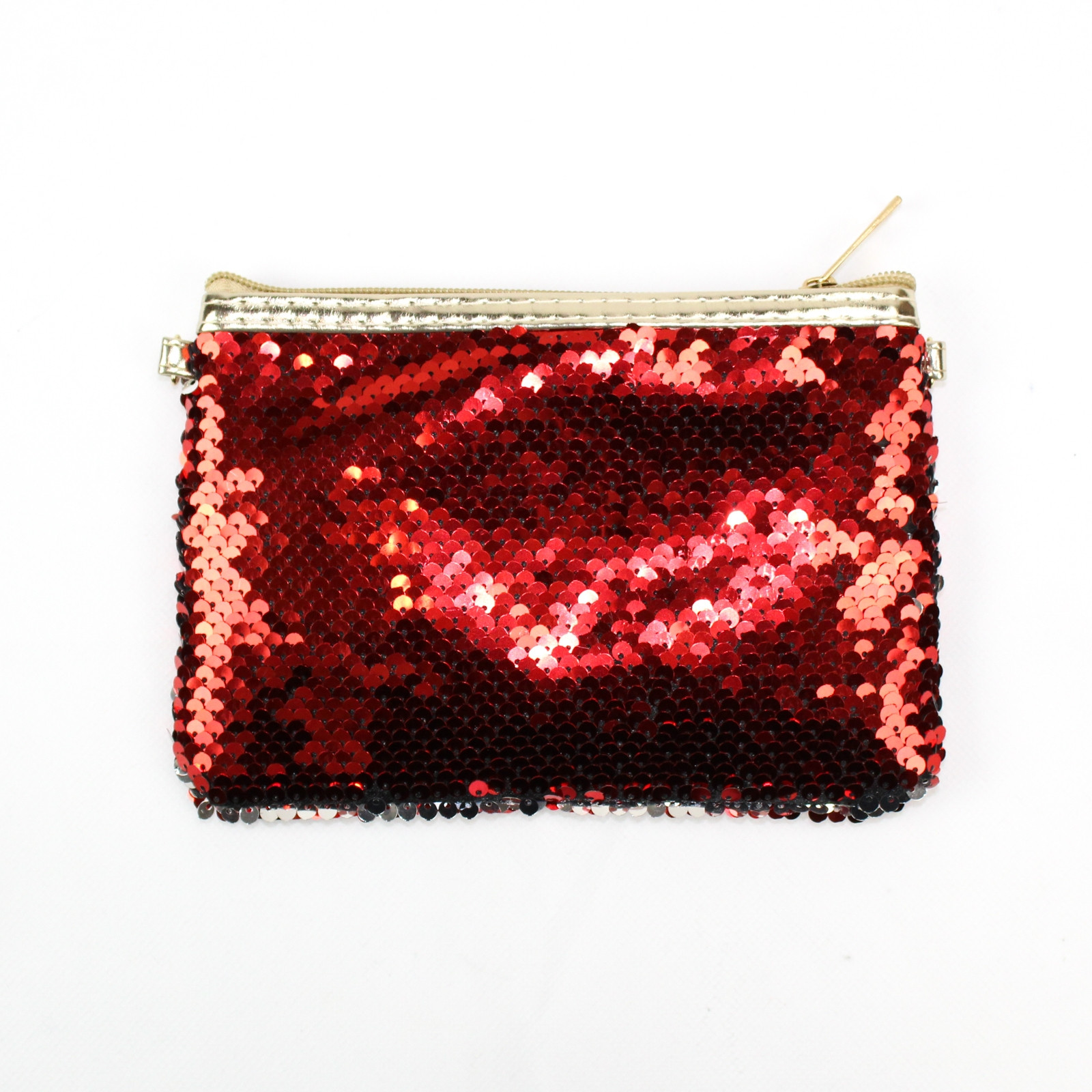 Sequin Clutch Purse Red