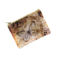Butterfly Coin Purse Brown