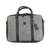 Herringbone Black Laptop / Brief Case