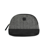 Herringbone Black Cosmetic Bag