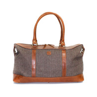 Herringbone Brown Travel Bag 