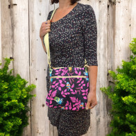 Bright Bird Cross Body Bag Purple