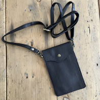 Leather Bag Dark Brown