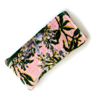 Quilted Velvet Glasses Case Pink