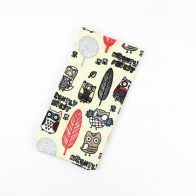 Hibou Glasses Case Cream