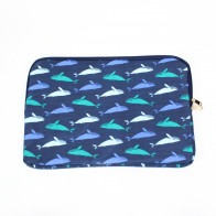 Whale Laptop/ Portfolio Folder Blue