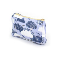 Clouds Make Up Bag Blue