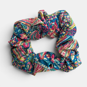 Recycled Sari Hair 6 x Scrunchies 03
