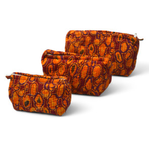 Fireleaf Wash Bags Red