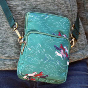 Horse Phone Bag Green