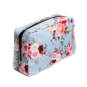 Rose Wash Bag Light Blue