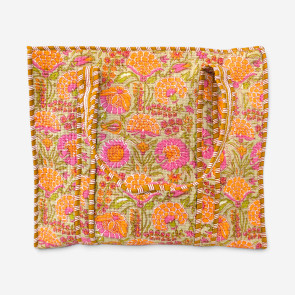 Large Quilted Tote Bag - Green