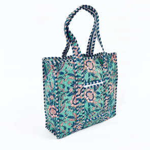 Aarav Medium Quilted Tote Bag