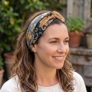Recycled Sari Knotted Hairband 1